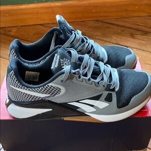 Reebok Black and Gray Athletic Shoes